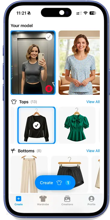 Digital wardrobe organization and outfit planning interface